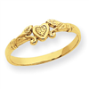 14k Heart Baby Ring