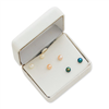 14K Three Pair Box Set Cultured Pearl Earrings
