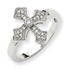 14k White Gold Diamond Fancy Ring