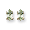 14kw 5X2.5mm Marquise Green Amethyst Earring