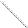 Sterling Silver 5.5mm Figaro Anchor Chain bracelet