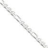 Sterling Silver 8.75mm Figaro Anchor Chain anklet