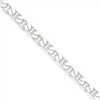 Sterling Silver 9.5mm Anchor Chain anklet