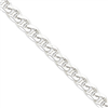 Sterling Silver 10.5mm Anchor Chain anklet