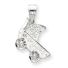 Sterling Silver Baby Buggy Charm