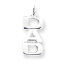 Sterling Silver DAD Charm