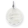 Sterling Silver On Graduation Day Disc Charm