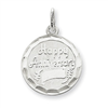 Sterling Silver Happy Anniversary Disc Charm