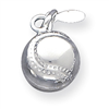 Sterling Silver Baseball Charm
