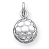 Sterling Silver Soccerball Charm