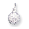 Sterling Silver Basketball Charm
