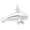 Sterling Silver Manatee Charm