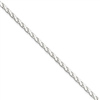Sterling Silver 2mm Diamond-Cut Spiga Chain