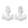 Sterling Silver Anchor Mini Earrings