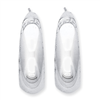 Sterling Silver Fancy Hoop Earrings