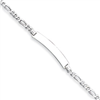 Sterling Silver ID Figaro Link Bracelet
