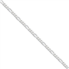 Sterling Silver 2.25mm Figaro Chain anklet