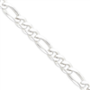Sterling Silver 15mm Figaro Chain anklet