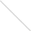 Sterling Silver 2mm Beaded Necklace chain