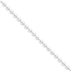 Sterling Silver 4mm Beaded Necklace chain