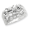 Sterling Silver Mens Nugget Ring