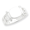 Sterling Silver Fancy Signet Ring