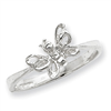 Sterling Silver Butterfly Ring