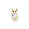 14k AAA Diamond pendant