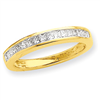 14k AAA Diamond Wedding Band ring