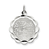 Sterling Silver A Date To Remember Disc Charm