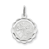 Sterling Silver I Love You Disc Charm