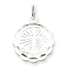 Sterling Silver Baptism Disc Charm