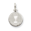 Sterling Silver Holy Communion Disc Charm