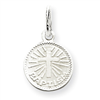 Sterling Silver Baptism Disc Charm