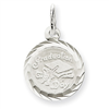 Sterling Silver Graduation Day Disc Charm