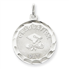 Sterling Silver Graduation Day Disc Charm