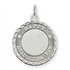 Sterling Silver Happy Graduation Disc Charm