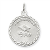 Sterling Silver Graduation Day Disc Charm