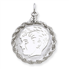 Sterling Silver Engraveable Boy Disc Charm