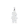 Sterling Silver Engraveable Boy Disc Charm