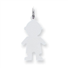 Sterling Silver Engraveable Boy Disc Charm