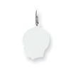 Sterling Silver Engraveable Boy Disc Charm