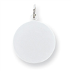 Sterling Silver Engraveable Round Disc Charm