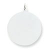 Sterling Silver Engraveable Round Disc Charm