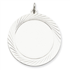 Sterling Silver Engraveable Round Disc Charm