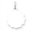 Sterling Silver Engraveable Disc Charm