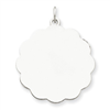 Sterling Silver Engraveable Disc Charm