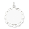 Sterling Silver Engraveable Disc Charm