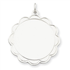 Sterling Silver Engraveable Disc Charm
