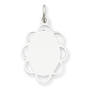 Sterling Silver Engraveable Disc Charm